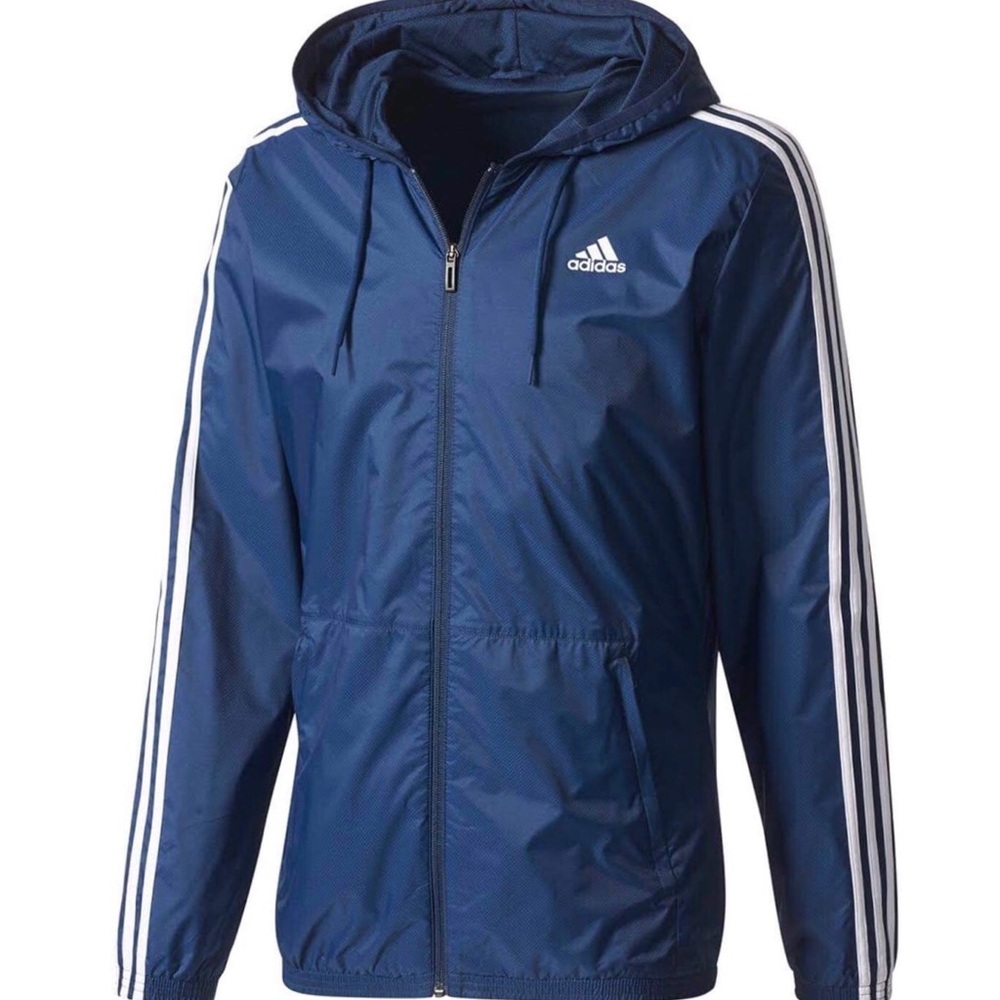 Essentials 3 Stripes Windbreaker - Picture 3 of 6